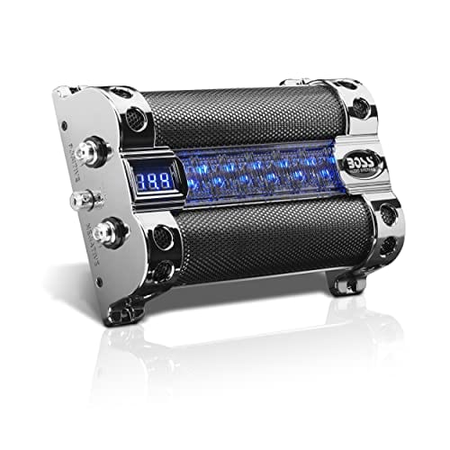Boss Audio CAP8 capacitor 8 farads com display