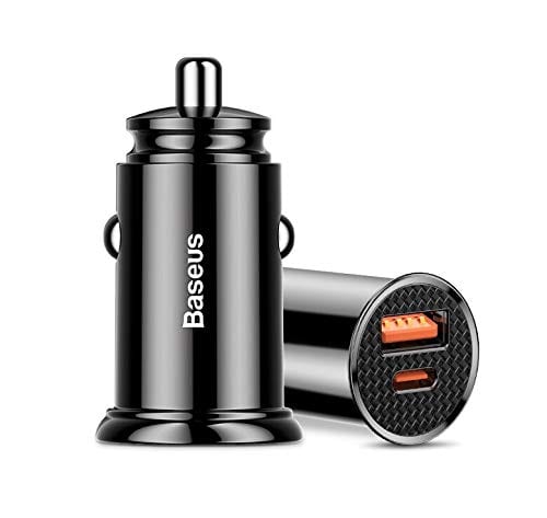 Baseus carregador veicular turbo 30W Quick Charge 4.0 PD