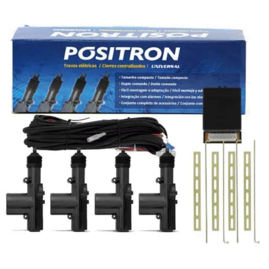 Pósitron TR410 trava elétrica 4 portas universal