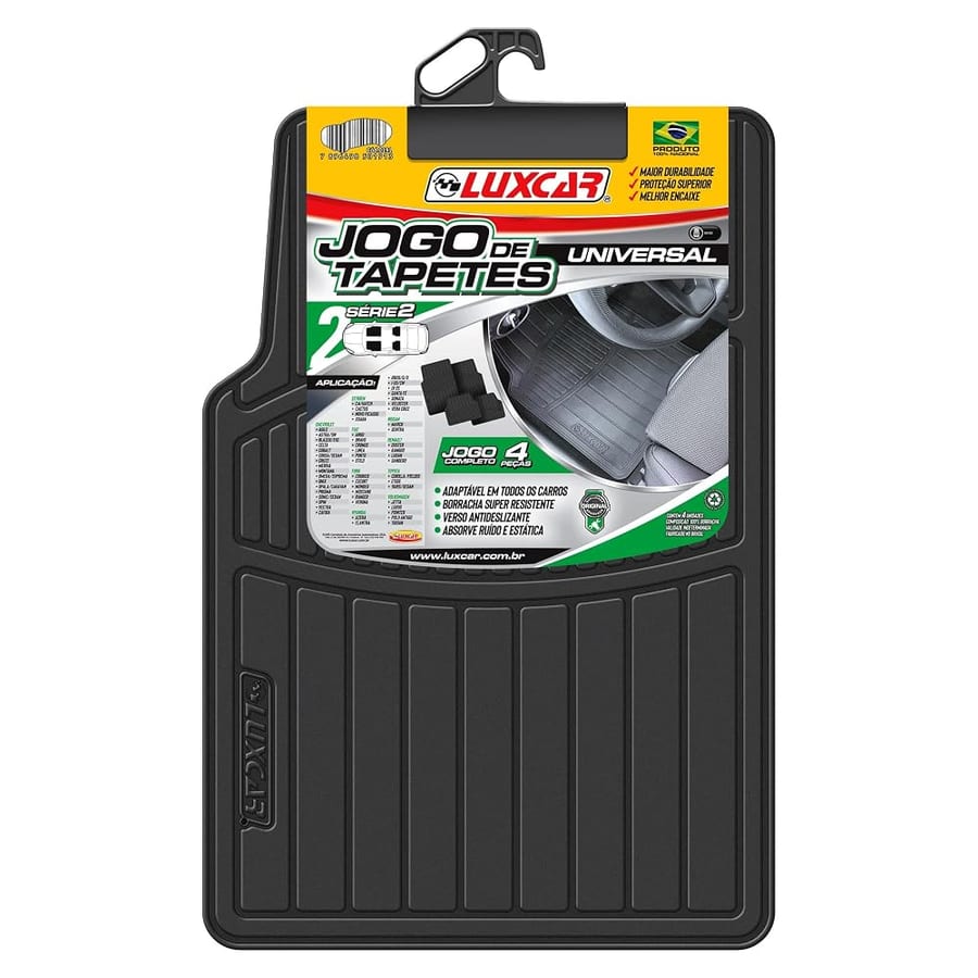 Luxcar tapete de borracha universal série 2 (4 peças)