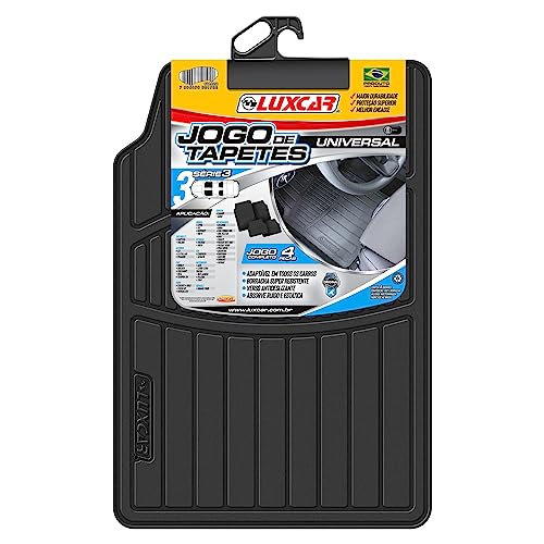 Luxcar tapete de borracha universal série 3 (4 peças)