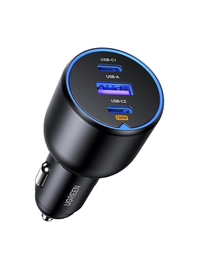 Ugreen carregador de carro 130W 3 portas USB-C (carrega notebook)