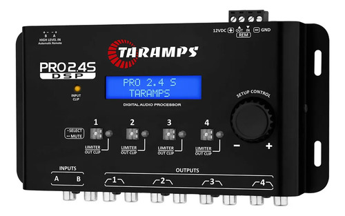 Taramps Pro 2.4S crossover e equalizador