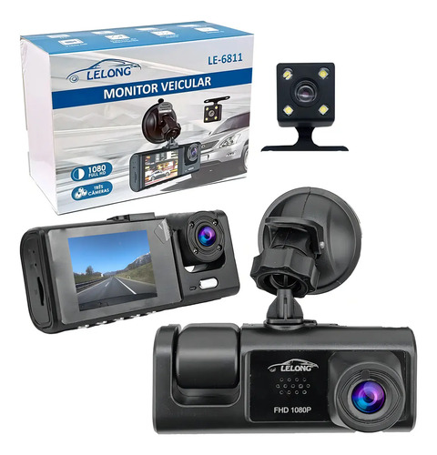 Lelong LE-6811 Full HD tripla com visão noturna