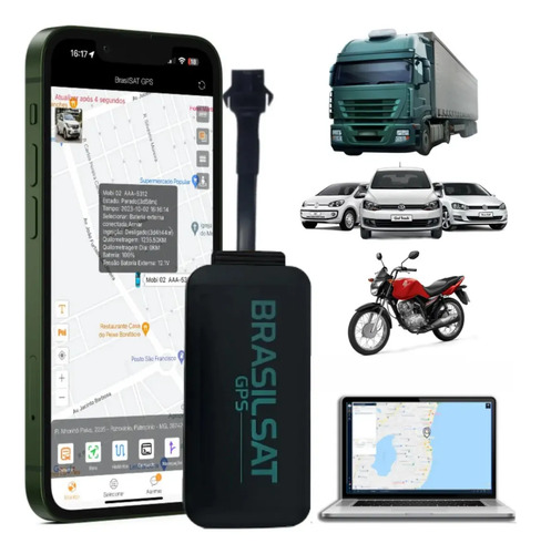 Brasilsat GPS rastreador com bloqueador e app em tempo real